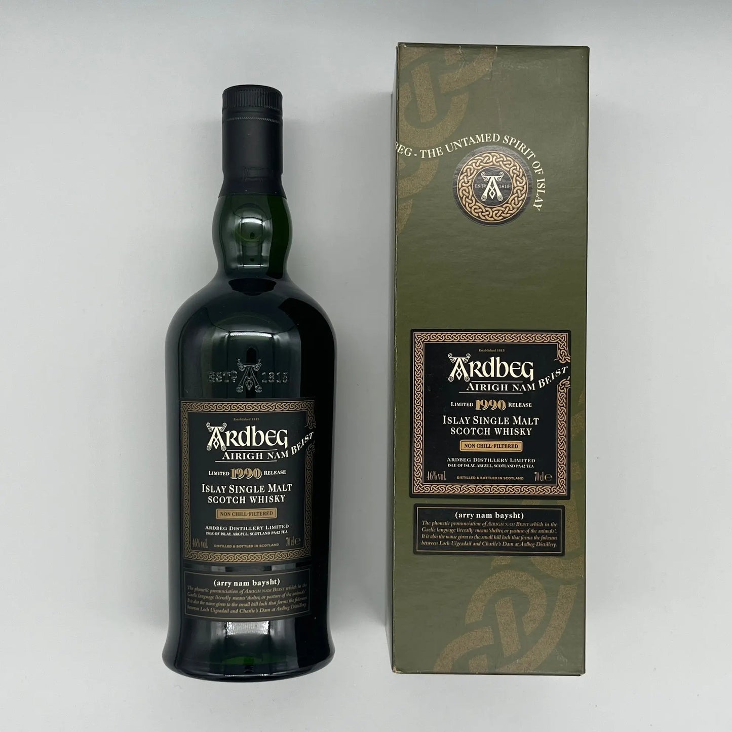 Ardbeg 1990 Airgh Nam Beist L8 2008 Release (30ml, 46%) Chameleon Whisky