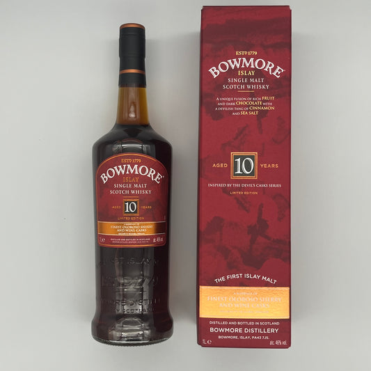 Bowmore 10 Year Old Inspired by Devil's Cask Series 2016 Release (30ml, 46%)