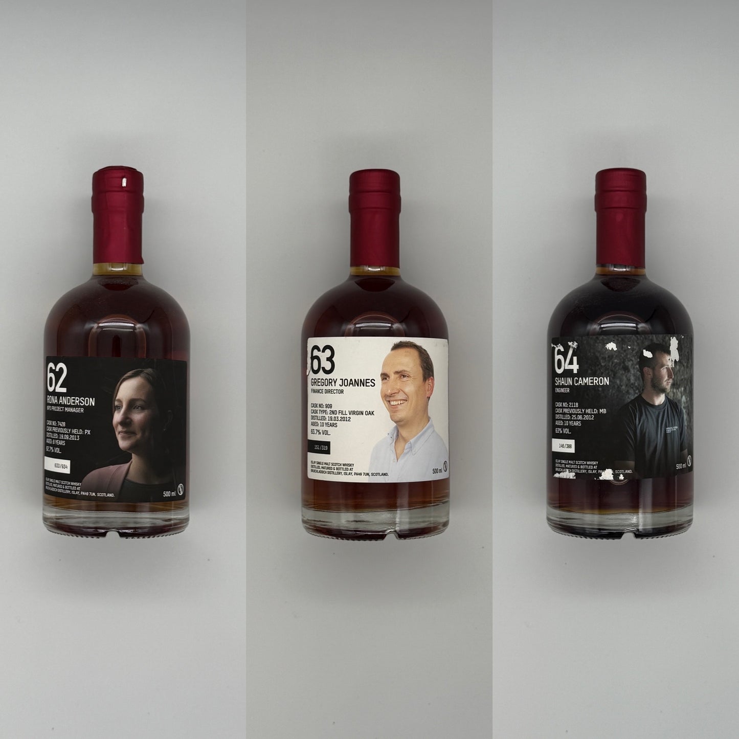 Bruichladdich Crew Valinch 62-64 Tasting Set (30ml x 4)
