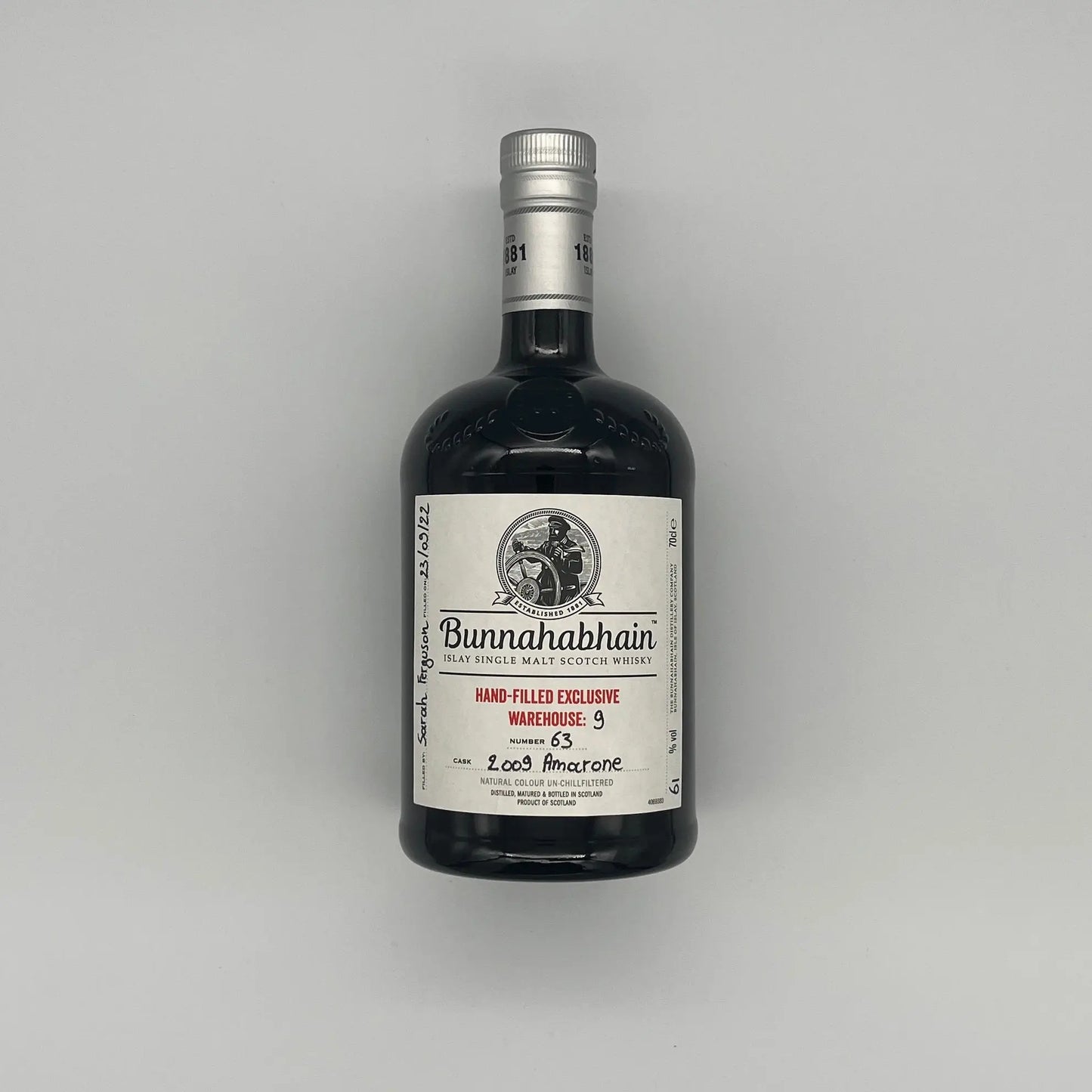 Bunnahabhain 2009 13 Year Old Warehouse 9 Amarone 2022 Release (30ml, 61%) Chameleon Whisky