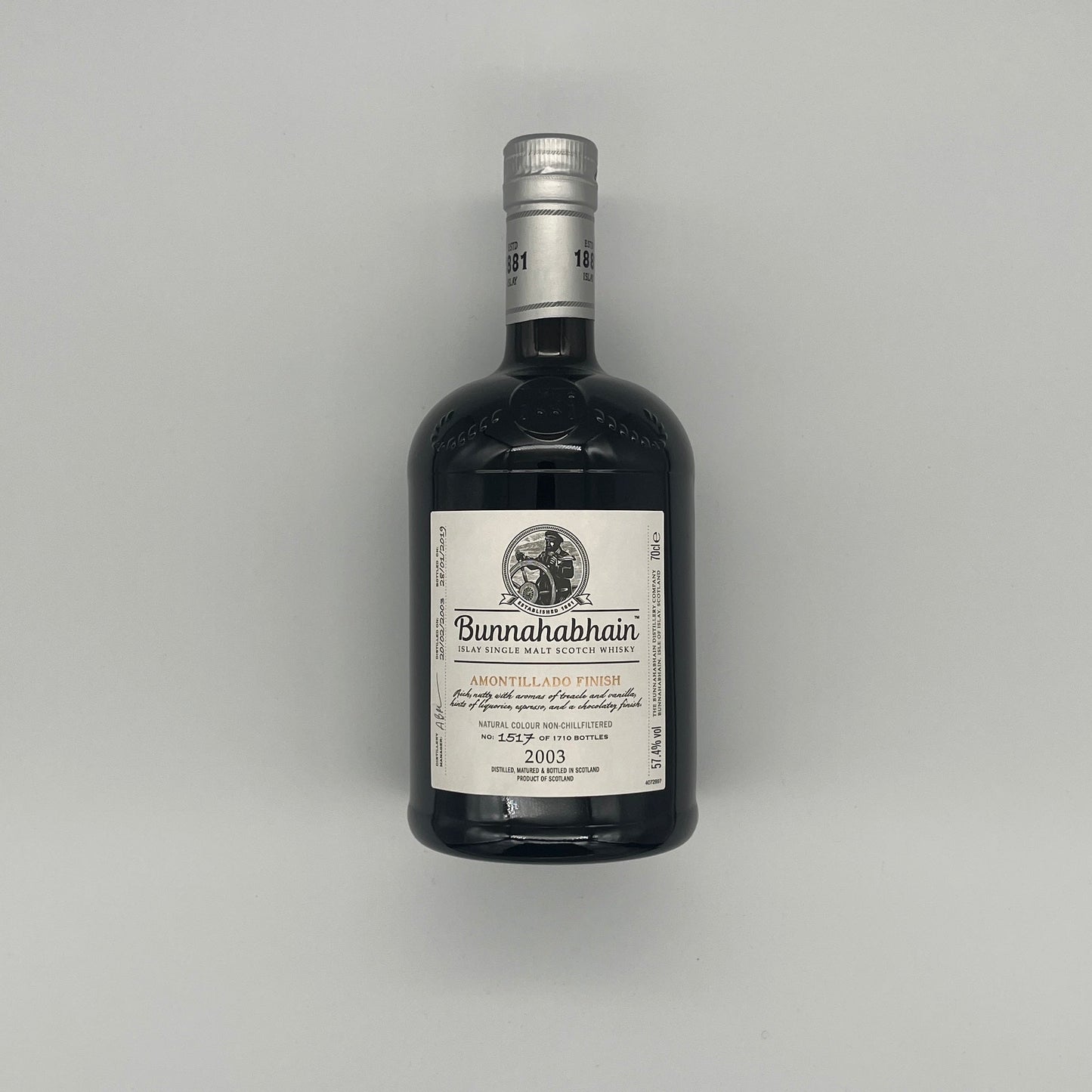 Bunnahabhain 16 Year Old 2003 Amontillado Finish 2019 Release (30ml, 57.4%)