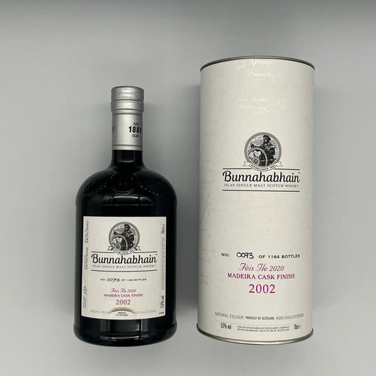 Bunnahabhain 2002 18 Year Old Madeira Finish Feis Ile 2020 Release (30ml, 53%) Chameleon Whisky