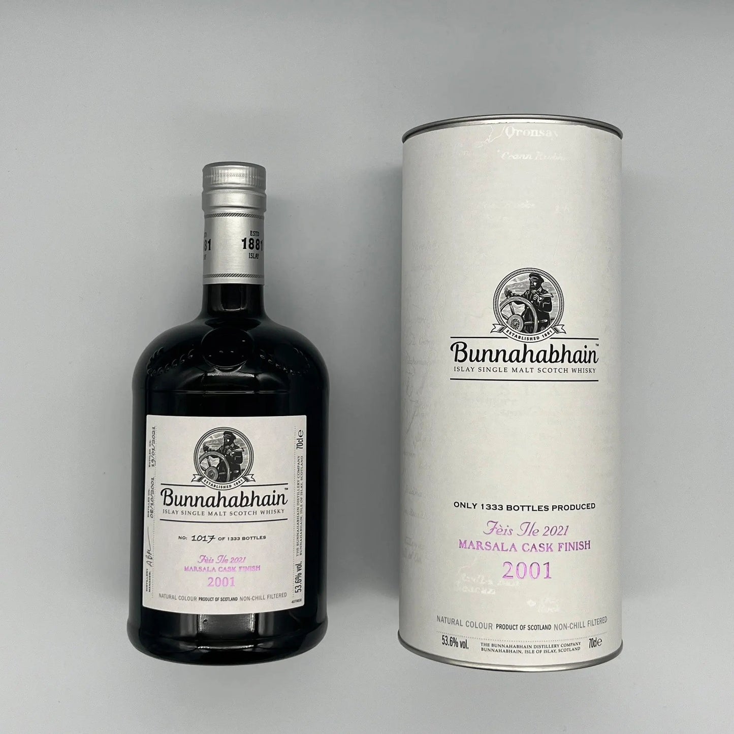 Bunnahabhain 2001 19 Year Old Marsala Finish Feis Ile 2021 Release (30ml, 53.6%) Chameleon Whisky