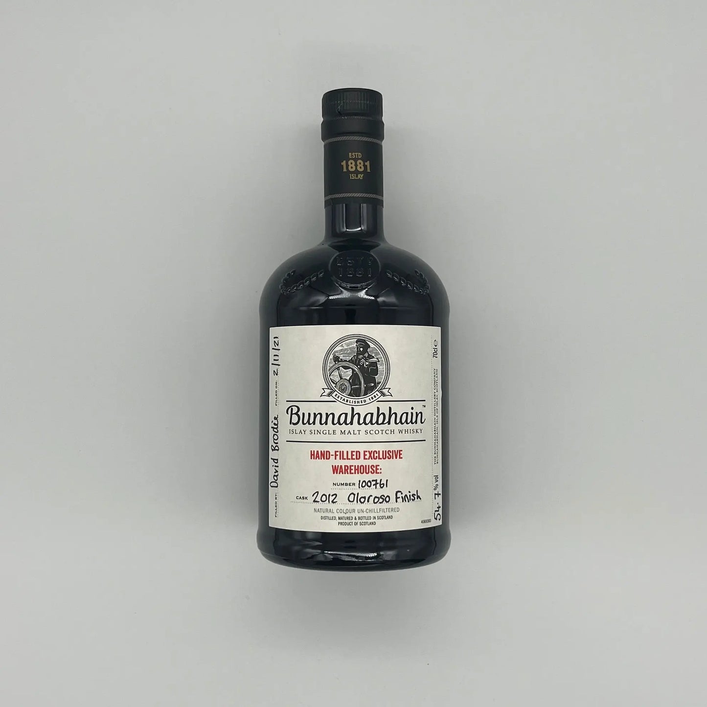 Bunnahabhain 2012 9 Year Old Warehouse 9 Oloroso Hogshead 100761 2021 Release (30ml, 54.7%) Chameleon Whisky