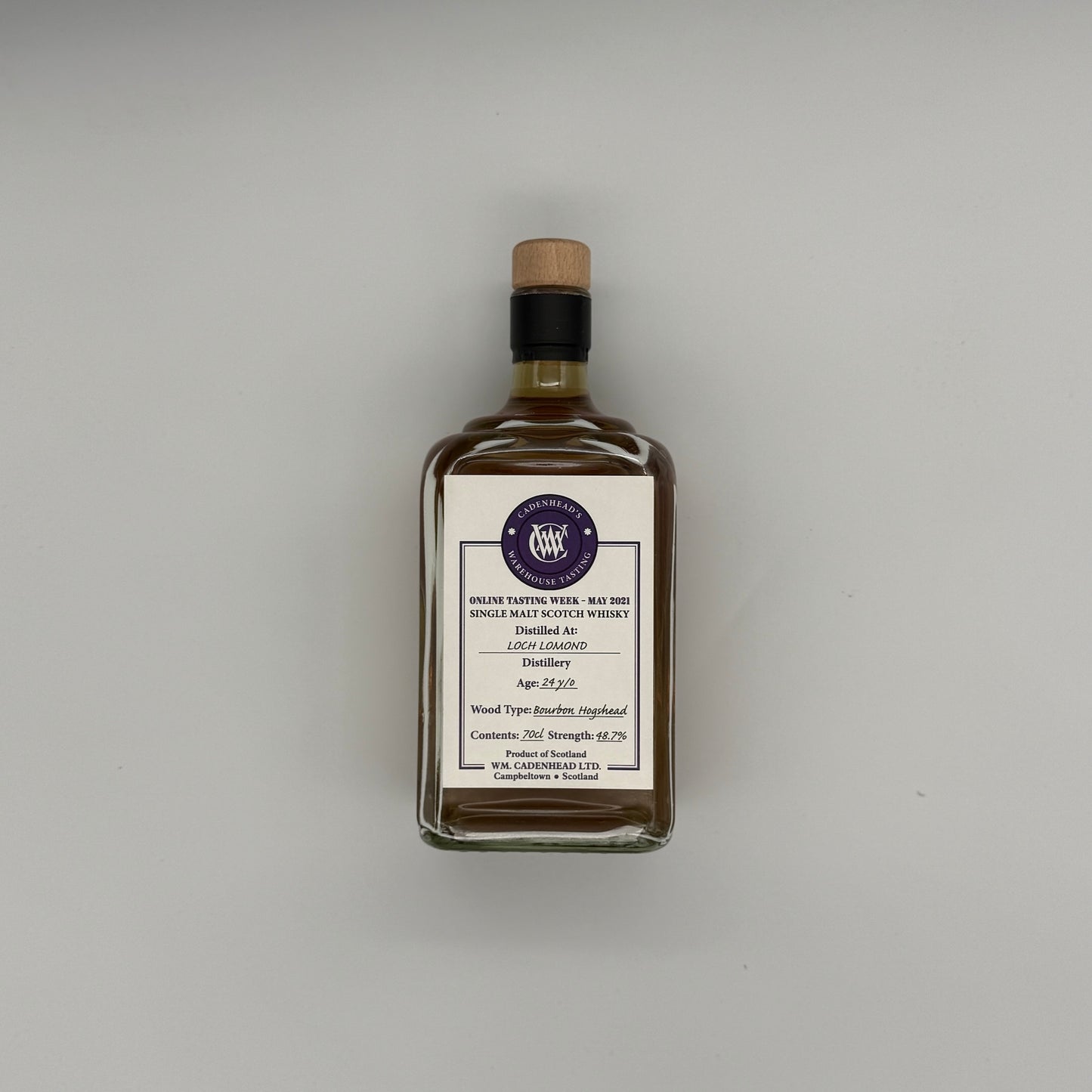 Cadenhead's Loch Lomond Whisky Sample 24 Year Old Warehouse Tasting / Online Tasting Week May 2021 Release (30ml, 48.7%)