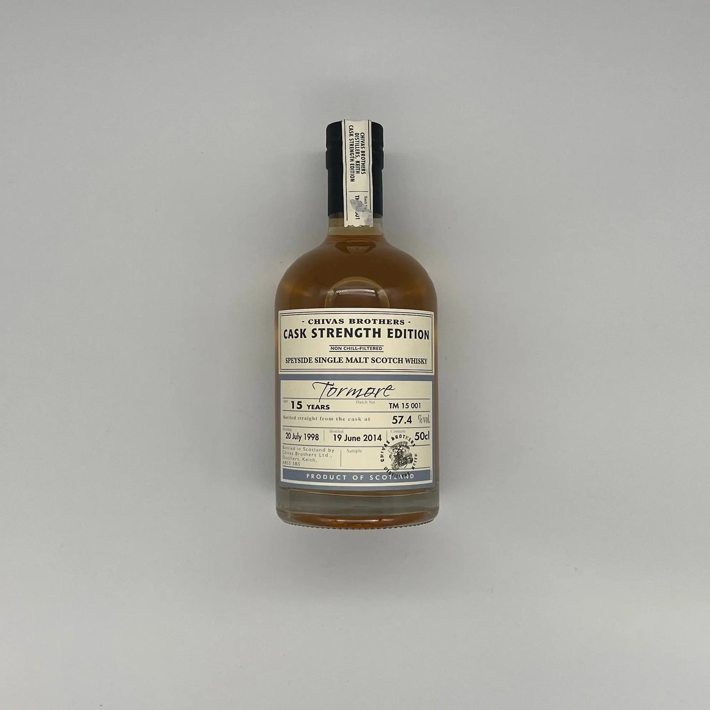 Chivas Brothers Tormore 15 Year Old 1998 Chivas Brothers Cask Strength Edition 2014 Release (700ml, 57.4%) Chameleon Whisky