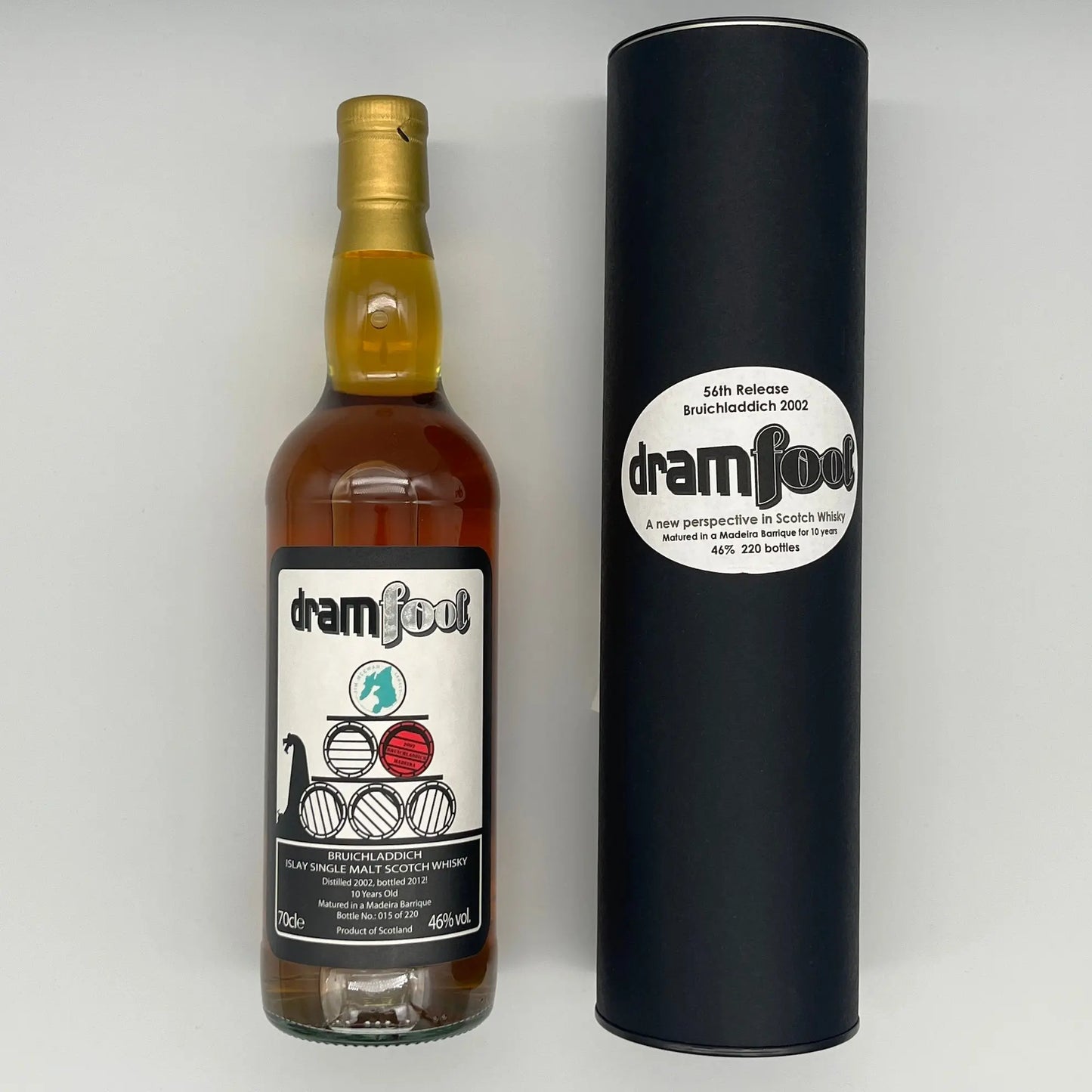 Dramfool Bruichladdich 10 Year Old 2012 Release (700ml, 46%) Chameleon Whisky
