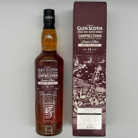 Glen Scotia 14 Year Old Peated Tawny Port Finish Campbeltown Malts Festival 2020 Release (30ml, 52.8%)
