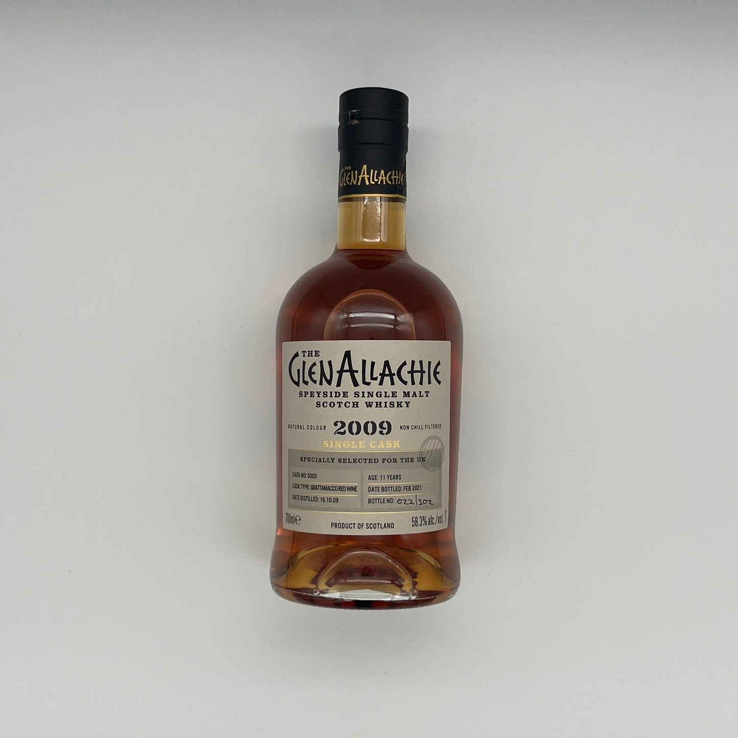 Glenallachie 11 Year Old Glenallachie 2009 Single Grattamacco Cask 11 Year Old #5000 / UK 2021 Release (30ml, 58.3%)