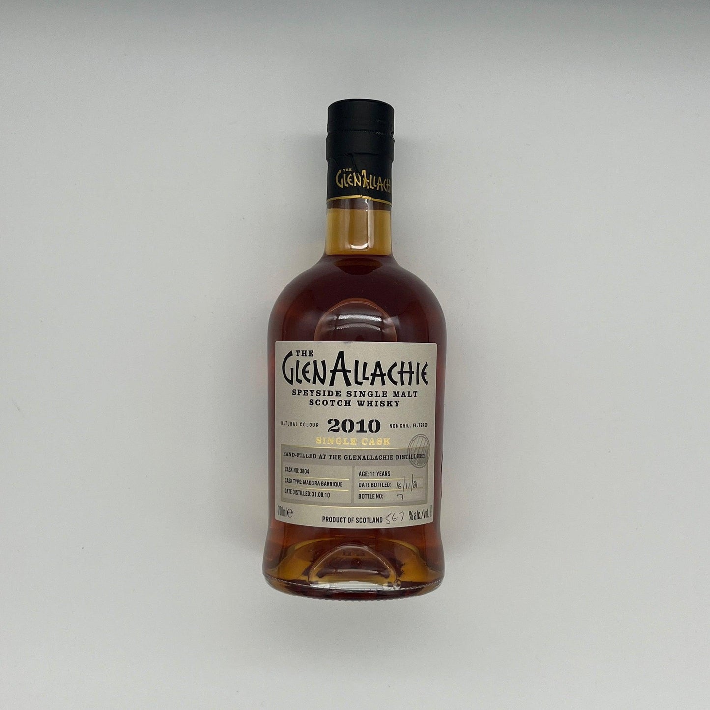 Glenallachie 11 Year Old Hand Filled #3804 Madeira Barrique 2021 Release (30ml, 56.7%)