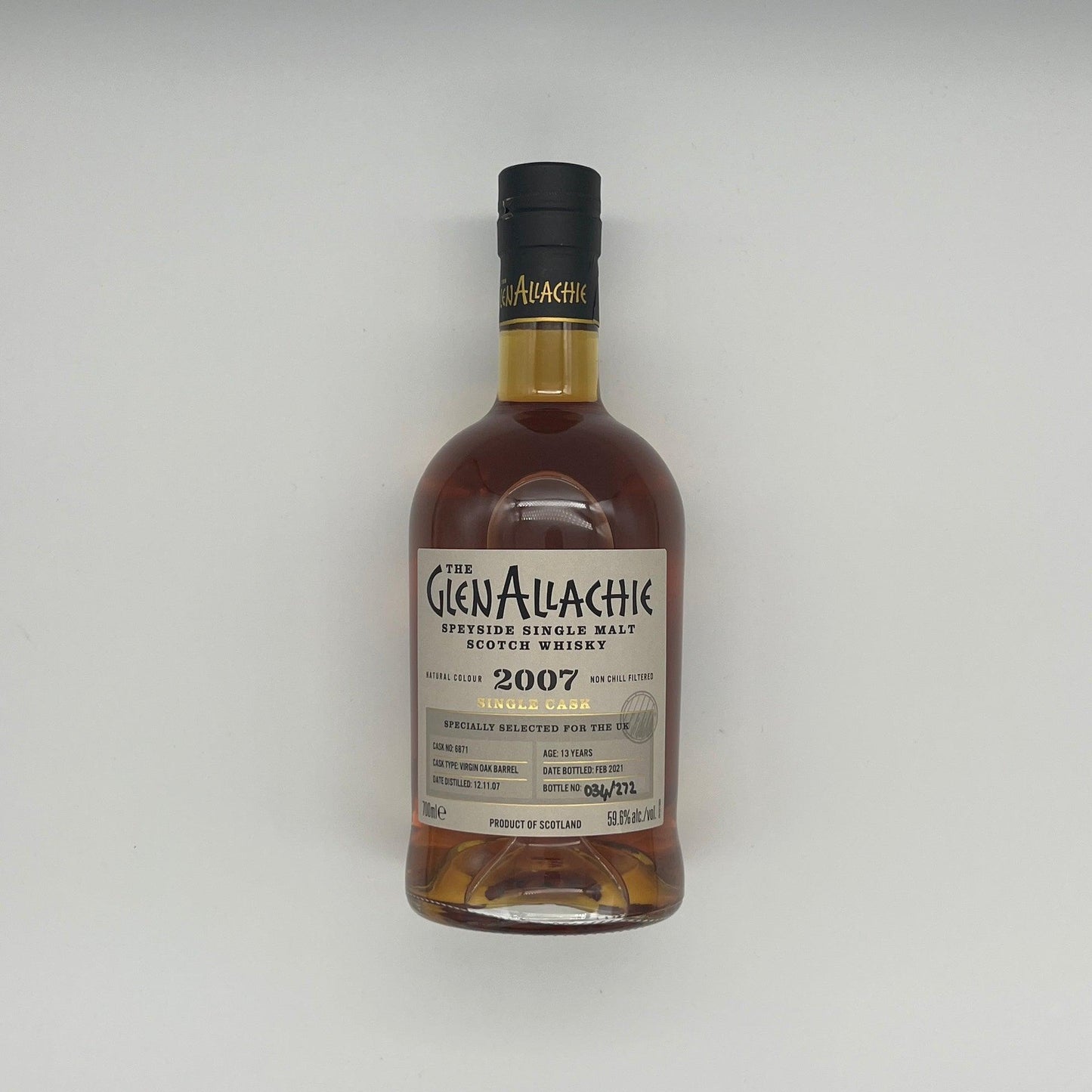 Glenallachie 13 Year Old Single Cask #6871 UK 2021 Release (30ml, 59.6%)