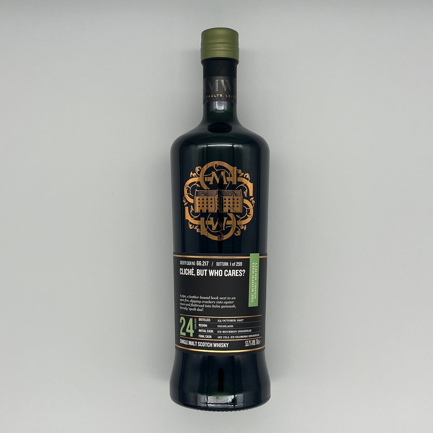 SMWS 66.217 Ardmore 24 Year Old Cliché, but Who Cares? 2022 Release (30ml, 53.7%) Chameleon Whisky