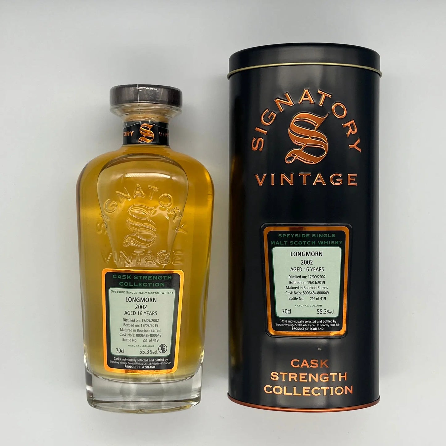 Signatory Vintage Longmorn 16 Year Old 2018 Release (30ml, 55.3%) Chameleon Whisky