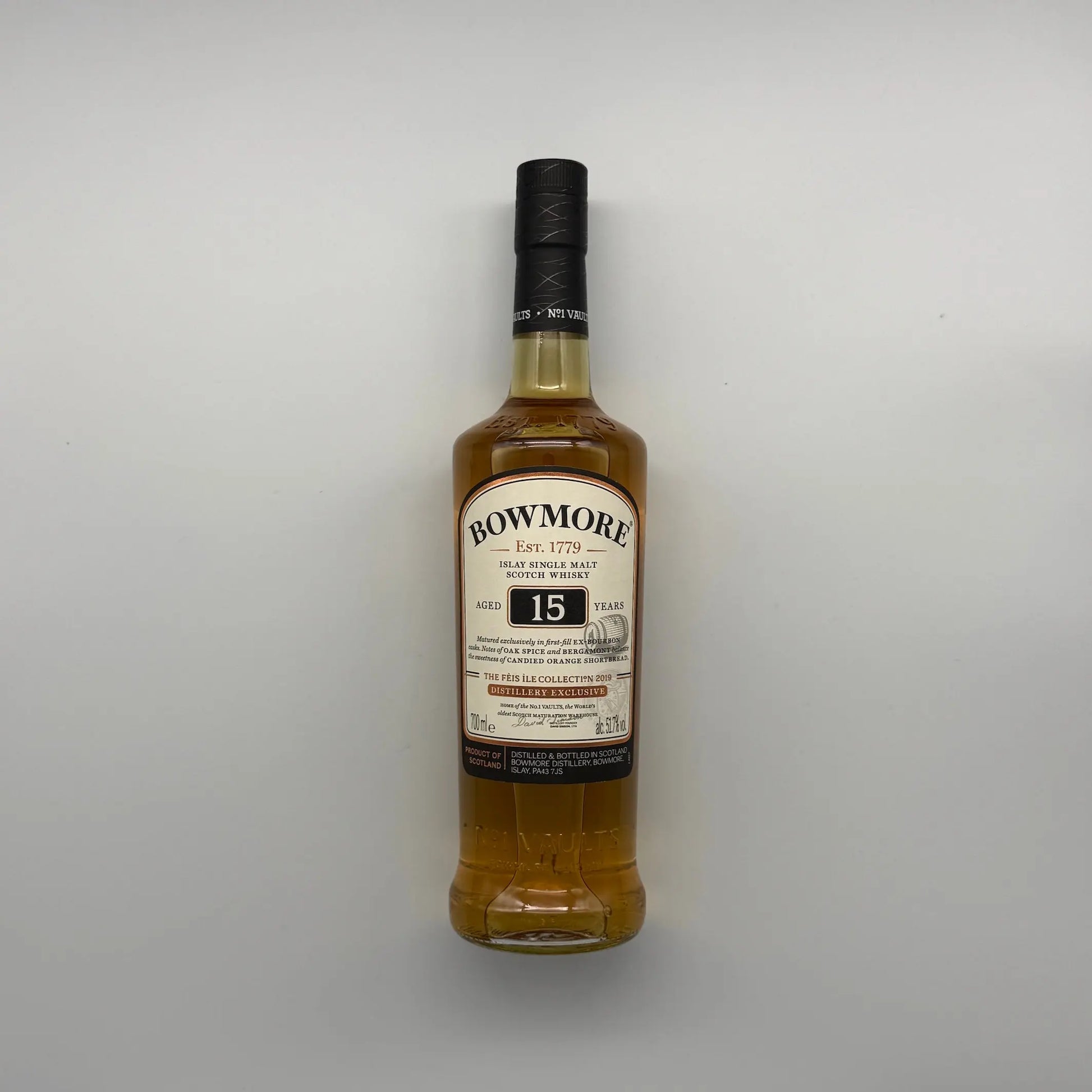 Bowmore 15 Year Old Feis ile 2019 First Fill Bourbon (700ml, 51.7%) Chameleon Whisky