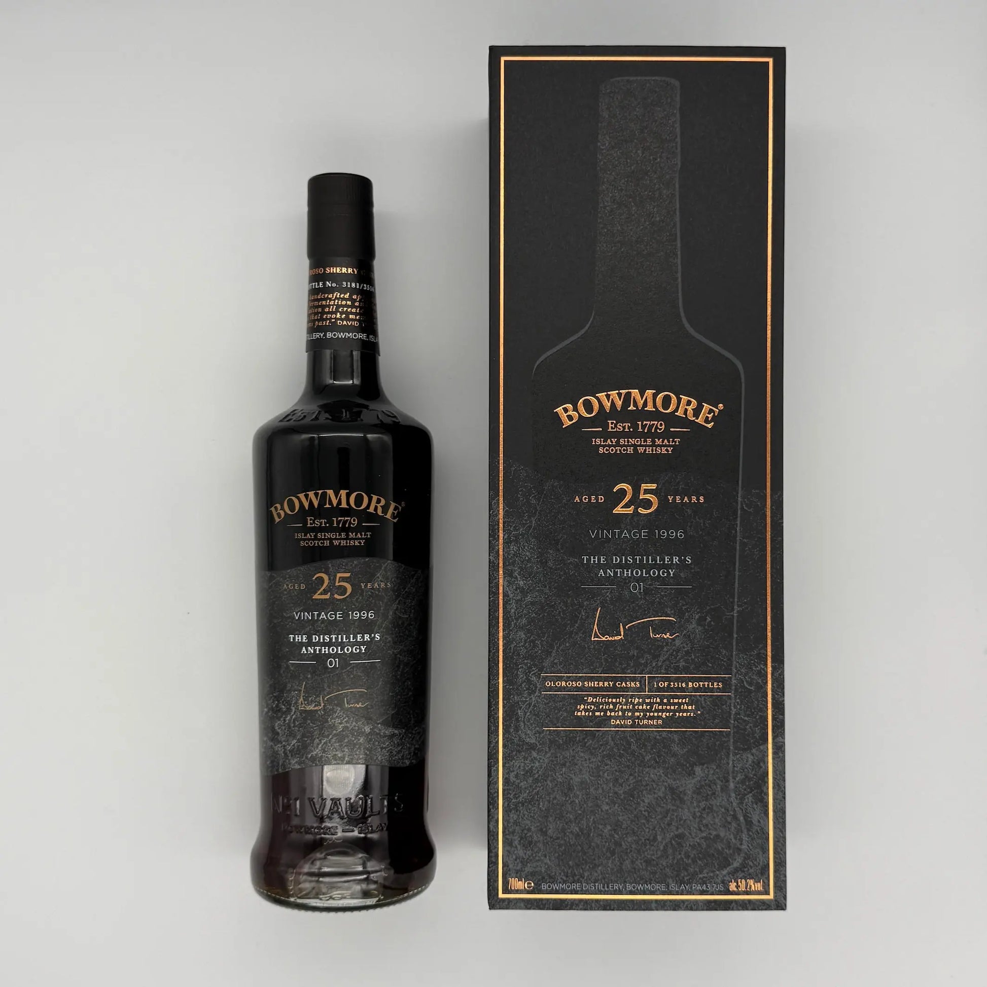 Bowmore 1996 25 Year Old The Distiller Anthology 01 (700ml, 50.2%) Chameleon Whisky