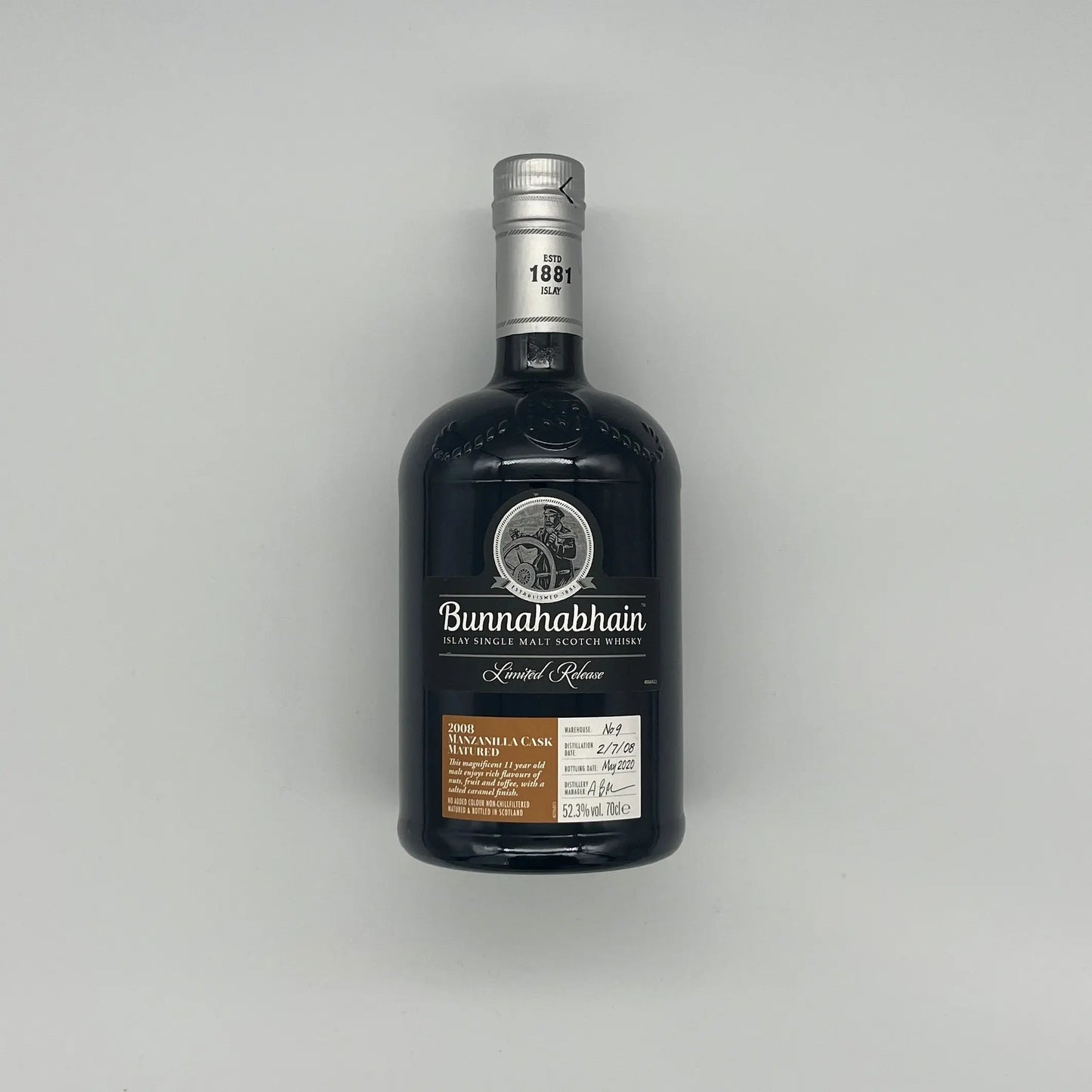 Bunnahabhain 2008 11 Year Old Manzanilla Cask Limited Edition 2020 Release (30ml, 52.3%) Chameleon Whisky