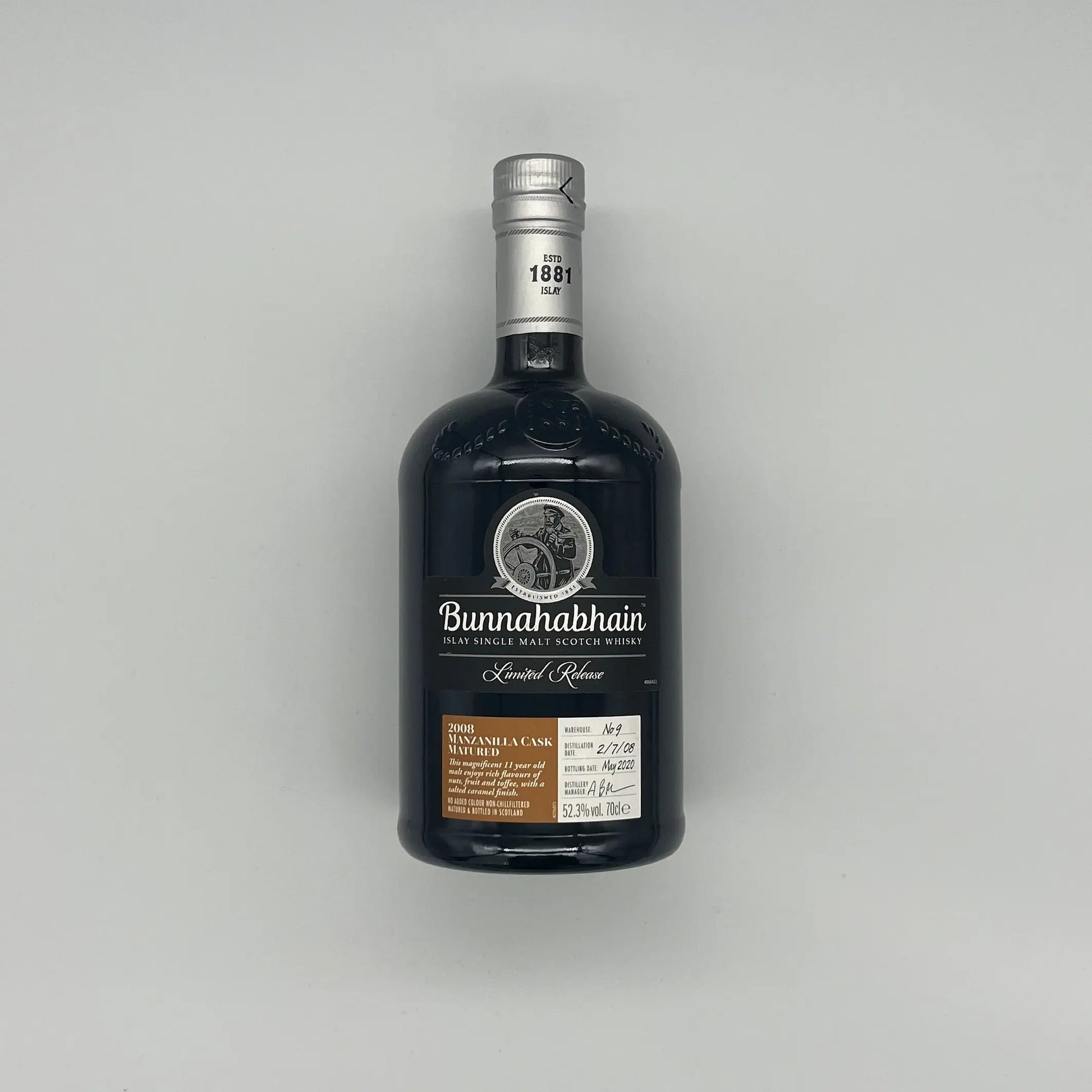 Bunnahabhain 2008 11 Year Old Manzanilla Cask Limited Edition 2020 Release (30ml, 52.3%) Chameleon Whisky
