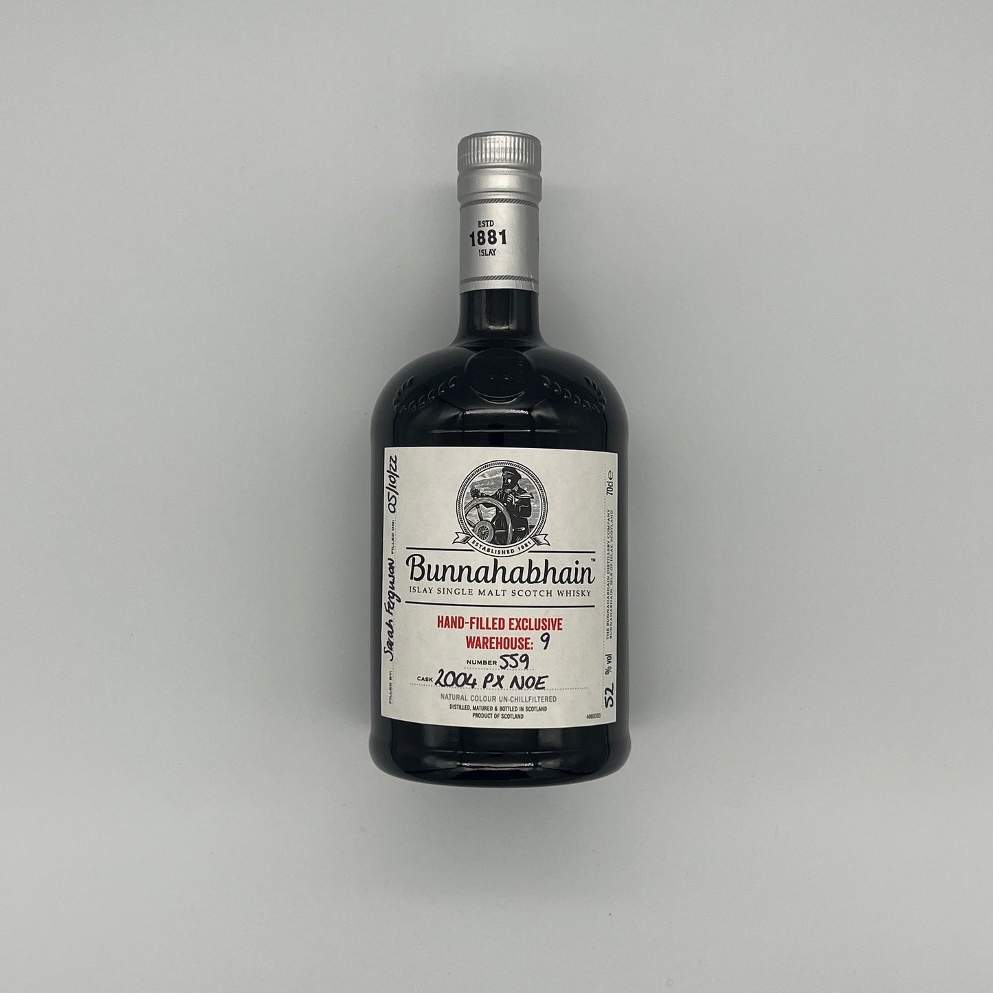 Bunnahabhain 18 Year Old Warehouse 9 2004 PX NOE 2022 Release (30ml, 52%)