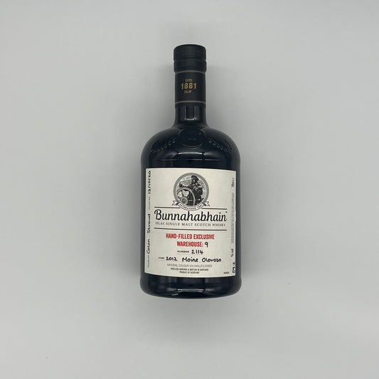 Bunnahabhain 8 Year Old Warehouse 9 M˜ine Oloroso 2012 Hand Filled Cask 2114 2020 Release (30ml, 59.2%)
