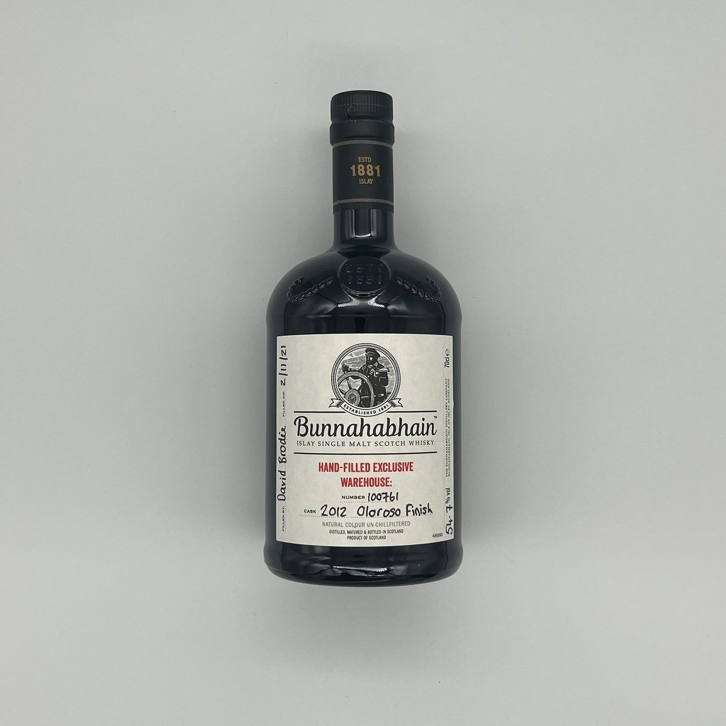 Bunnahabhain 9 Year Old 2012 Warehouse 9 Oloroso Hogshead 100761 2021 Release (30ml, 54.7%)