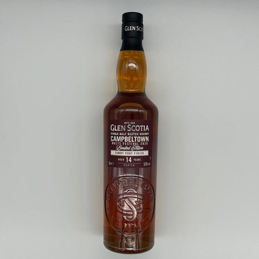 Glen Scotia 14 Year Old Peated Tawny Port Finish Campbeltown Malts Festival 2020 Release (30ml, 52.8%)