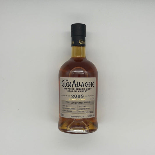 Glenallachie 12 Year Old Single Marsala Cask #1851 Denmark 2021 Release (30ml, 57.1%)