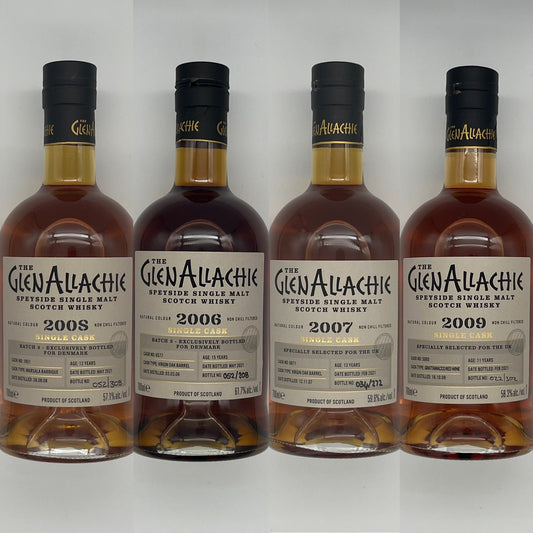 Glenallachie Denmark and UK Single Cask Tasting Set (30ml x 4)