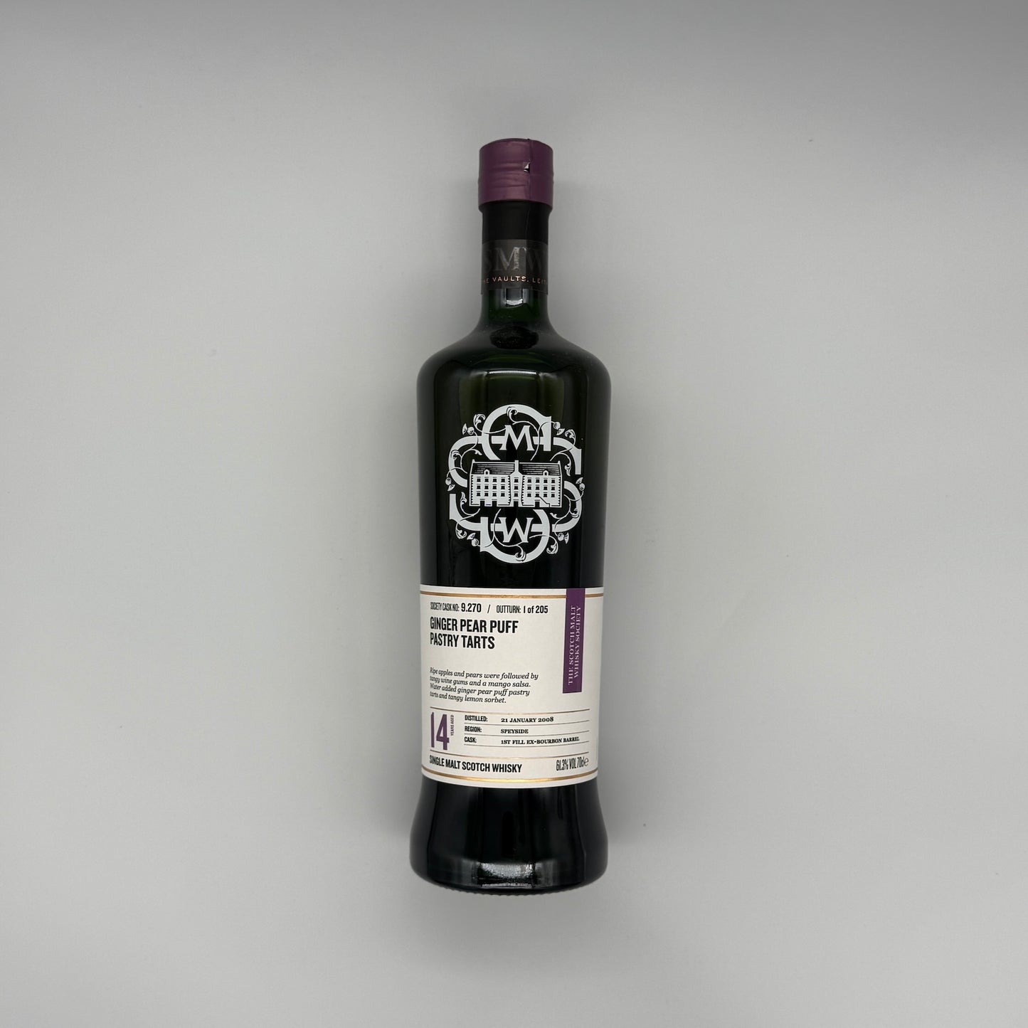 SMWS Whisky Sample 9.270 Glen Grant 14 Year Old Ginger Pear Puff Pastry Tarts 2022 Release (30ml, 61.3%) Chameleon Whisky