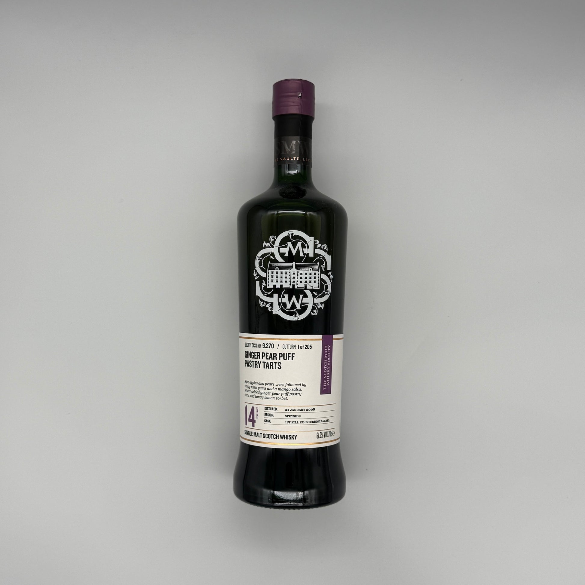 SMWS Whisky Sample 9.270 Glen Grant 14 Year Old Ginger Pear Puff Pastry Tarts 2022 Release (30ml, 61.3%) Chameleon Whisky