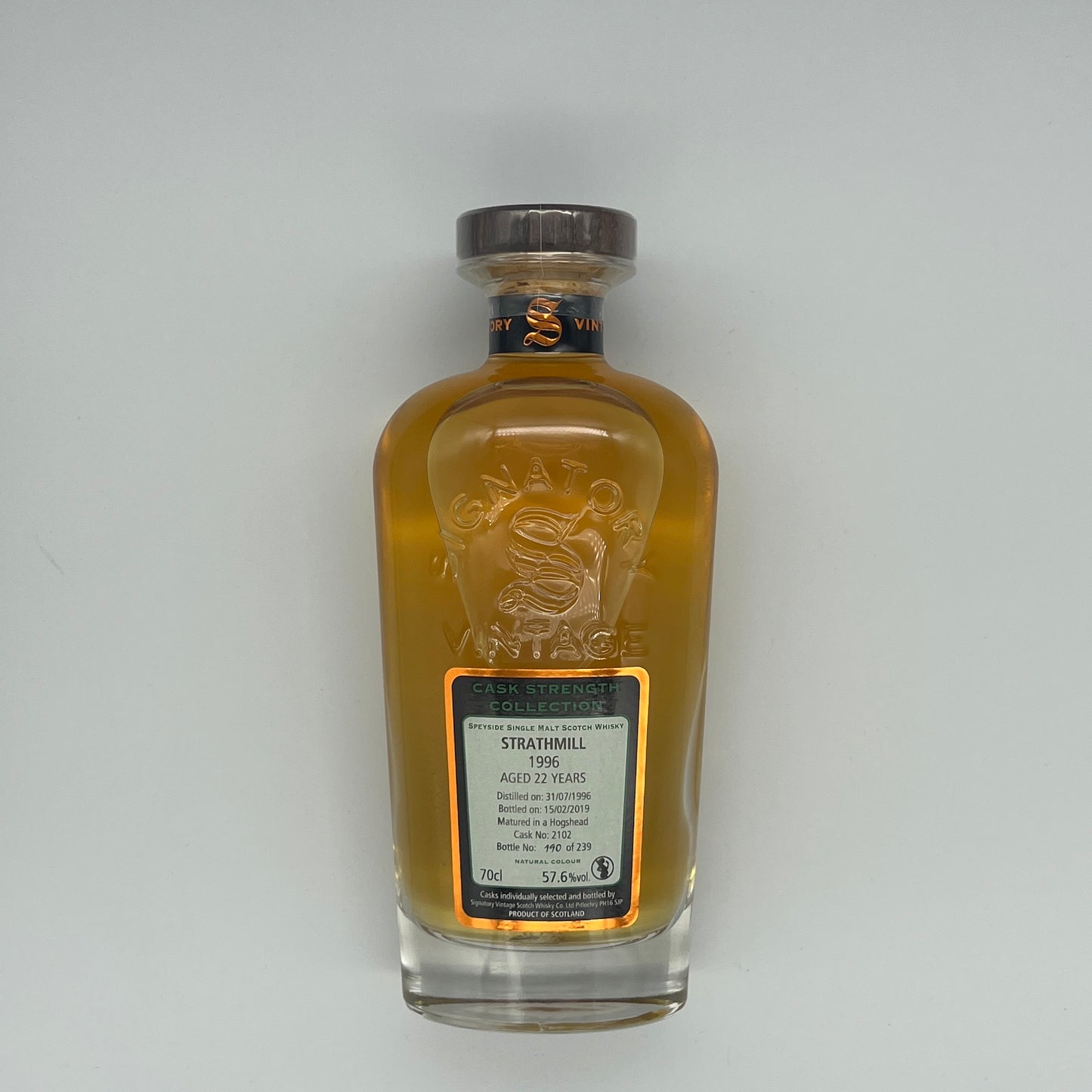Signatory Vintage Strathmill 22 Year Old Single Cask 2102 2018 Release (30ml, 57.6%)