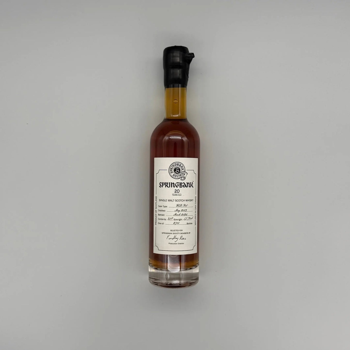 Springbank Society 20 Year Old Fresh Port Cask Matured 2024 Release (30ml, 55.7%) Chameleon Whisky