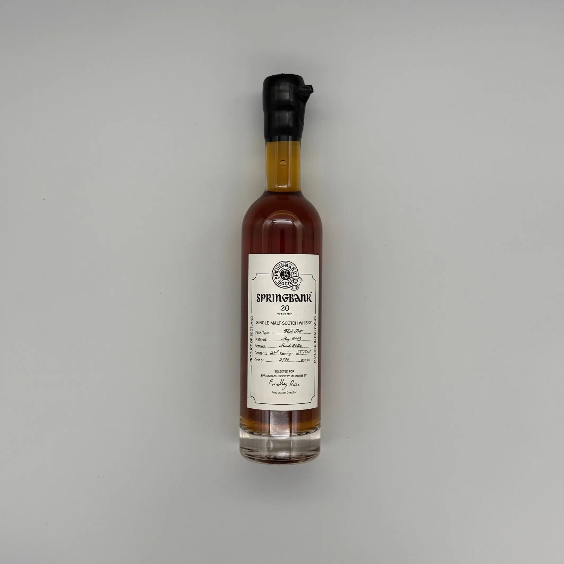 Springbank Society 20 Year Old Fresh Port Cask Matured 2024 Release (30ml, 55.7%) Chameleon Whisky
