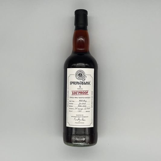 Springbank 5 Year Old Fresh Sherry Matured Springbank Society 2024 Release (30ml, 57.1%)