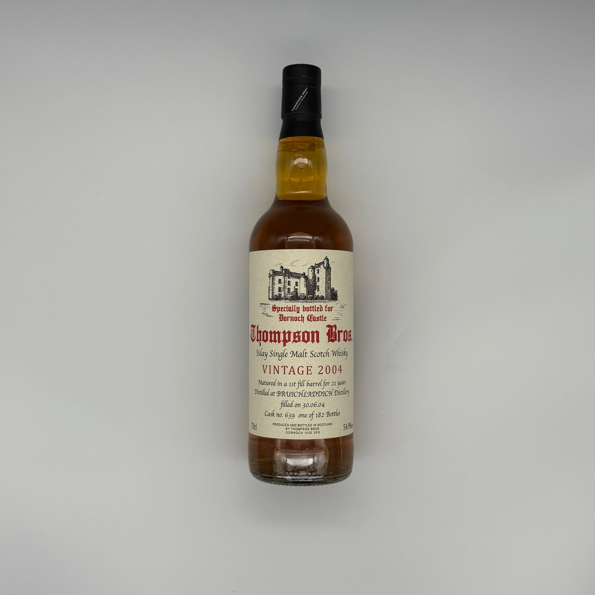 Thompson Brothers Bruichladdich Whisky Sample Vintage 2004 21 Year Old (30ml, 54.9%) Chameleon Whisky